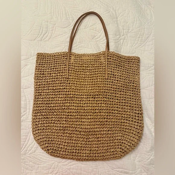 NWOT Banana Republic Woven Straw Tote with Tassel ☀️🏖️ - Picture 5 of 10
